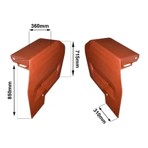 Wide Mudguard Pair for Massey Ferguson 135/165 Series Tractors - Heavy Duty 360mm Design