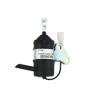 Fuel Stop Solenoid Valve 16851-60011 16851-60014 6670776 12V For Diesel Excavator Engine — 4