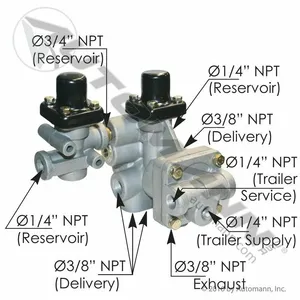 170.101112 SR4 SPRING BRAKE VALVE / OR101112X