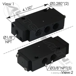 Automann 170.V14202 Air Pilot Valve 4 Way