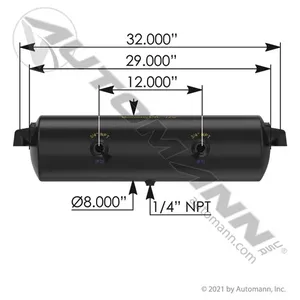 Automann 172.2000DH Air Tank 1425 Cubic in Vol 8.000in Dia