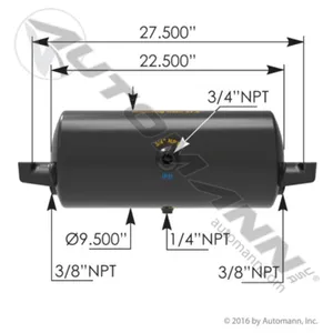 Automann 172.2001 Air Tank 1488 Cubic in Vol 9.500in Dia