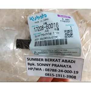 KUBOTA 17208-60016 1720860016… SOLENOID 12V 17208-60015…