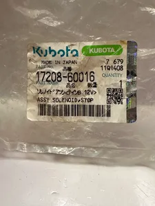 Kubota 17208-60016 12V Fuel Shutoff Solenoid Assembly — 8