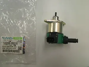 Kubota Stop Solenoid for D950, D1105, V1505, EX-30 Hitachi 17208-60016 — 2