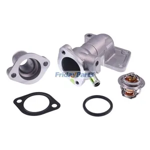 Water Flange & Cover & Thermostat With Gasket 17331-72703 for Kubota Engine… — 4