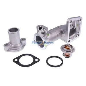 Water Flange & Cover & Thermostat With Gasket 17331-72703 for Kubota Engine…