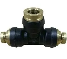 PLC Union Tee 1/4" Tube (2) X 3/8" Tube NP64446C