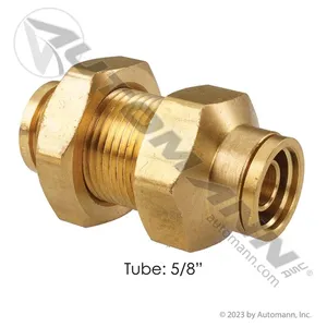 Automann 177.13B7710 Brass PLC Bulkhead Union 5/8in