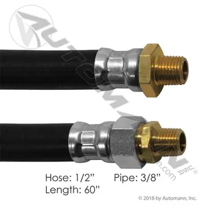 177.786 Air Hose Assy 1/2IDx3/8NPTx60IN