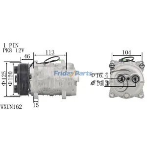 TM13 A/C Compressor 102-576 18-10156-09 for Carrier Thermo King — 6