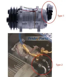 12V 2 Groove TM15 A/C Compressor 18-10157-13 for Carrier Refrigeration Unit Xarios 300 350 350Mt — 2