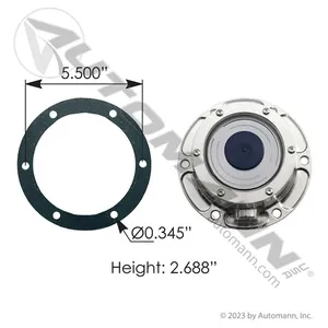 Automann 180.10629 Hub Cap w/o Side Fill Plug