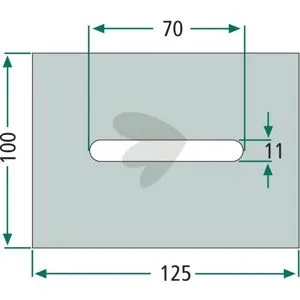 Scraper plate 100X125mm 3011