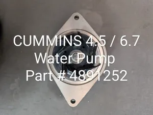 CUMMINS 4.5 / 6.7 WATER PUMP # 4891252 / 181889 / 181878 — 2