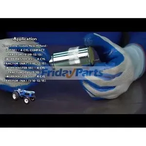 Fuel Shut Off Solenoid SBA185206085 for Perkins Engine 100 Series CASE DX25 DX26 DX29 DX31 DX33 DX34 DX35 DX40 DX45 DX48 DX55 Farmall 31 35 40 45 50 — 5