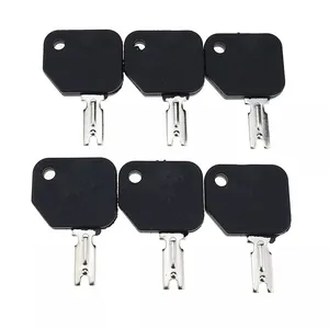 6 Ignition Keys 186304 166 for Hyster S30XL Clark Yale Gradall Gehl JLG Forklift