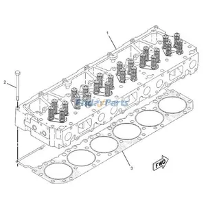 Cylinder Head Gasket 1873307 for Caterpillar CAT Engine 3196 C12 Excavator 345B 365B Truck 725 730 — 2