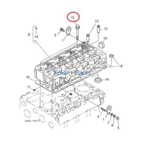 18Pcs Cylinder Head Bolt 19013-03450 for Kubota Engine V2403 V2203 V2003 — 8