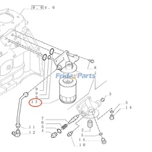 Oil Filter 84518337 for CASE Engine D-206 D-246 Tractor MXM120 MXM130 WDX1701 WDX1902 4230 4240 — 2