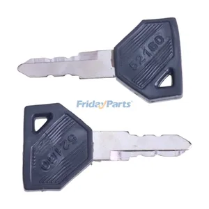 10 Pieces Ignition Key 198360-52160 194155-52160 for Yanmar Tractor SC2400 SC2450 EX2900 EX3200 EX450 — 4