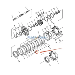 Friction Disc 195-15-42721 for Komatsu Loader WA1200-3 WA1200-6 Bulldozer D275A-2 D375A-3 D375A-5 D375A-6 D375A-8 D375AI-8 D575A-2 D575A-3 — 2