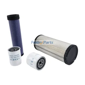 Filter Kit HH166-43560 1C010-32430 59800-26110 3A111-19130 for Kubota Loader SSV65 SSV65C SSV75 SSV75C — 7