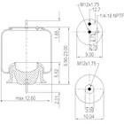 Air Spring Rolling Lobe - 8468, 21244322 — 2