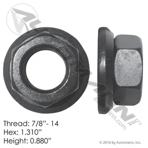 Automann 201.3010 Flanged Cap Nut