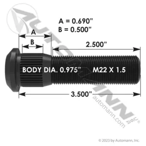 Automann 201.6148 Wheel Stud