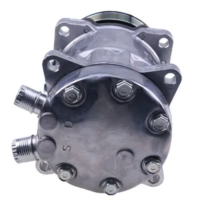 SD7H15 A/C Compressor 82016158 for CASE Tractor MXM120 MXM130 MXM140 MXM155 MXM175 MXM190 — 4