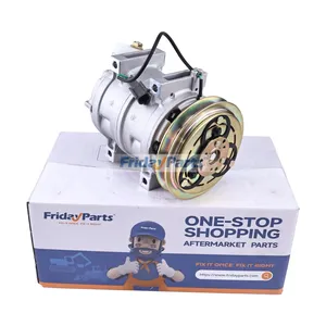 DKS15CH A/C Compressor 203-979-6830 for Komatsu Excavator PC100-6 PC120-6 PC130-6 PC200-6Z PC450-6Z