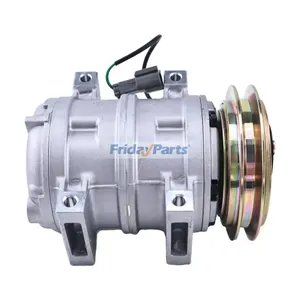 DKS15CH A/C Compressor 203-979-6830 for Komatsu Excavator PC100-6 PC120-6 PC130-6 PC200-6Z PC450-6Z — 6