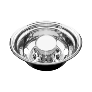 24-1/2" O.D. Stainless Rear Wheel Simulator Set - 2 Vent Hole, Stud Piloted