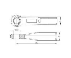 JOST 50mm Weld In Draw Bar Tow Eye - 203141 — 2