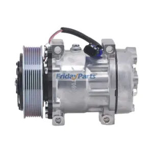 12V 8PK 130mm 7H15 A/C Compressor 20370290 21349570 for Volvo Truck VNL — 2