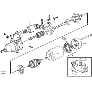 24V Starter Motor VOE20405828 for Volvo BL60 BL61 BL61PLUS BL70 BL71 BL71PLUS — 7