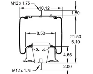 Volvo VN VNM Air Spring Air Bag 21132005, 23-8646 — 3