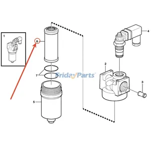 Hydraulic Filter 2120136 for Deutz Engine F3L1011 F4L912 JLG Lift 500RTS 400RTS CM40RT CM25RT CM33RT 120HX — 6
