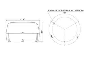 Faro rotante Led 10/110V per Man — 2