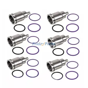 6 Injector Sleeves 21515329 for Volvo Penta Engine D13 D16H TAD940VE TAD951VE