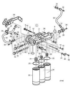 Engine oil filter / Filtre à huile moteur Volvo — 5