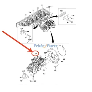 Fuel Injection Pump 22100-UE090 for Toyota Engine 15Z Forklift 7FDU35 7FDU45 7FDU60 7FDU70 7FDU80 — 2
