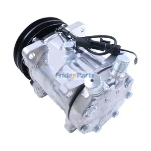 12V SD7H15 A/C Compressor 22411179000 2259344000 for Hyundai Excel 1986-1989 Jeep Wagoneer 1985-1990 Mazda 626 1982-1985 Peterbilt 379 1995 — 3