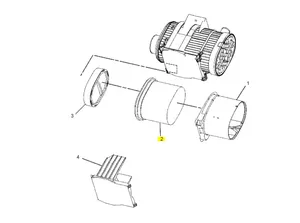 Caterpillar 416D Luftfilter Außen (primär) für 416-444 2277448 u.a. für 416E, 420D, 420E — 4