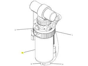 Caterpillar 416D Kraftstofffilter für 414-444 2289130 u.a. für 416E, 420D, 420E — 3