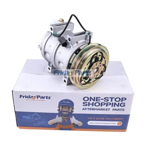 DKS15CH A/C Compressor 22B-979-1630 for Komatsu Excavator PC128US-2 PC138US-2 PC228US-3 PC308USLC-3
