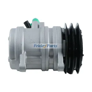Delphi SP10 A/C Compressor 22E-979-1110 for Komatsu Excavator PC30MR-2 PC35MR-2 PC50MR-2 PC75R-2 PC95R-2 — 4