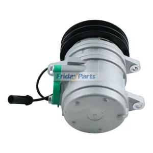 Delphi SP10 A/C Compressor 22E-979-1110 for Komatsu Excavator PC30MR-2 PC35MR-2 PC50MR-2 PC75R-2 PC95R-2 — 5