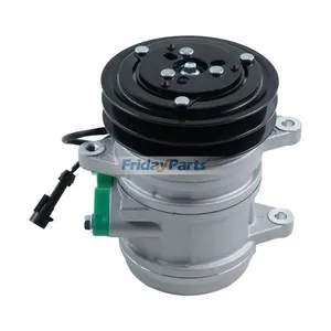 Delphi SP10 A/C Compressor 22E-979-1110 for Komatsu Excavator PC30MR-2 PC35MR-2 PC50MR-2 PC75R-2 PC95R-2 — 3